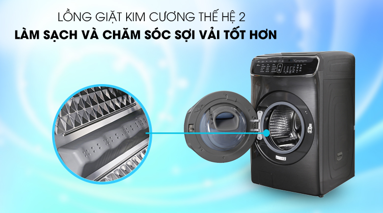 Máy giặt lồng đôi Samsung FlexWash WR24M9960KV/SV - lồng giặt