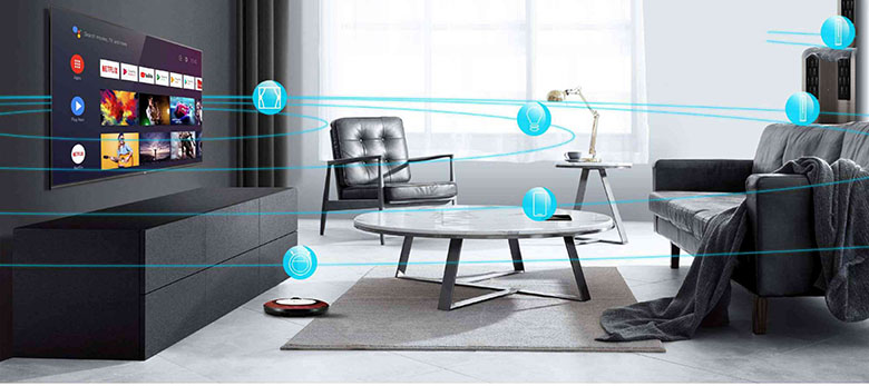 Kết nối với thiết bị thông minh - Android Tivi TCL 4K 65 inch 65P618