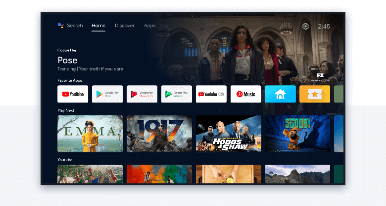 Hệ điều hành Android 11 - Android Tivi TCL 4K 55 inch 55P725