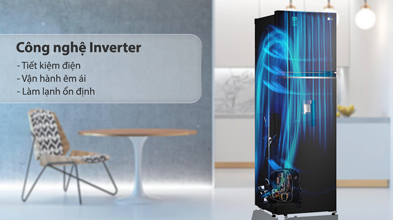 Tủ lạnh LG Inverter 264 lít GV-D262PS
