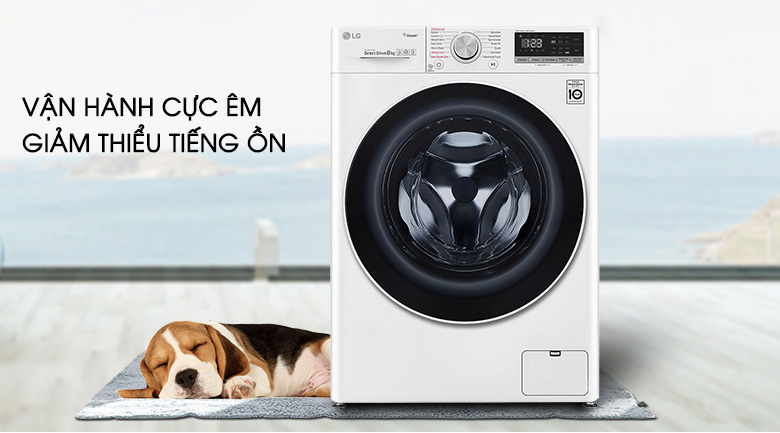 Máy giặt sấy LG Inverter 8.5 kg FV1408G4W | Giặt yên tĩnh Máy giặt sấy LG Inverter 8.5 kg FV1408G4W | Giặt yên tĩnh