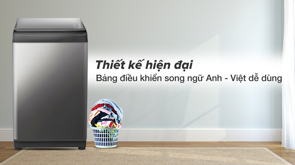 Hiện đại - Máy giặt Aqua 9 kg AQW-F91GT S