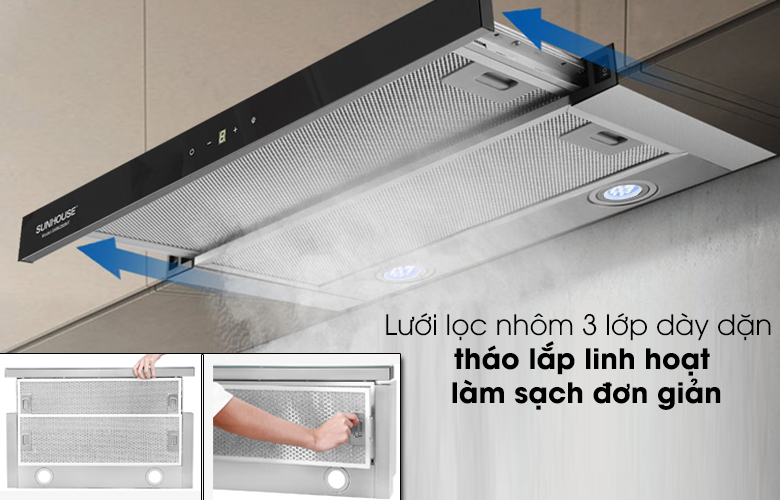 Lưới lọc Máy hút mùi âm tủ Sunhouse SHB6288MT